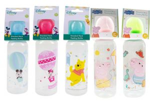 ועוד מוצרים שווים ♥️ Babyies and mommy shop מוצרי האכלה ושתייה  בקבוק דיסני לתינוקות במגוון דמויות -בקבוק צוואר רגיל 250 מ"ל רך סיליקון ללא BPA