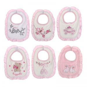 ועוד מוצרים שווים ♥️ Babyies and mommy shop מוצרי האכלה ושתייה  סינר נסיכות מושלם בצבעי ורוד בייבי בד כותנה 