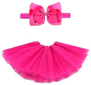 ועוד מוצרים שווים ♥️ Babyies and mommy shop בגדי תינוקות חצאית טוטו לתינוקת עם סרט ראש גיל 0-36 חודשים 