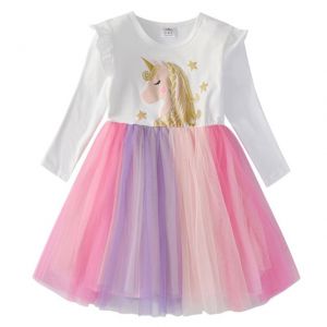 ועוד מוצרים שווים ♥️ Babyies and mommy shop בגדי ילדים  שמלת כותנה חד קרן חגיגית גיל ילדה 3-8 שנים