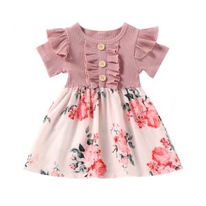 ועוד מוצרים שווים ♥️ Babyies and mommy shop בגדי תינוקות חליפת קיץ פרחונית לתינוקות ולילדים מבד פוליאסטר מידות 1-4 שניםם