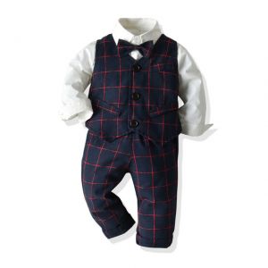 ועוד מוצרים שווים ♥️ Babyies and mommy shop בגדי תינוקות חליפת טוקסידו אלגנטית לתינוק גודל ילד: (חודשים-) 24M 18M 12M 9M (שנים-) 3T 6T 5T 4T