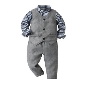ועוד מוצרים שווים ♥️ Babyies and mommy shop בגדי תינוקות חליפת טוקסידו אלגנטית לתינוק גודל ילד: (חודשים-) 24M 18M 12M 9M (שנים-) 3T 6T 5T 4T
