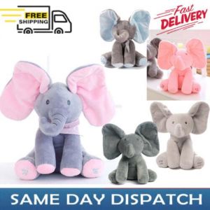 ועוד מוצרים שווים ♥️ Babyies and mommy shop Baby Peek-a-boo plush elephant singing doll toy with moving ear Christmas Giff