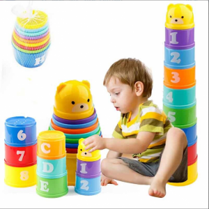 צעצועי מגדל למידה לתינוקות ופעוטות - לתינוק ולאם