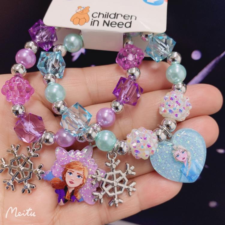 ועוד מוצרים שווים ♥️ Babyies and mommy shop אביזרים ושונות צמיד חרוזים אנה ואלזה - יום הולדת בנות