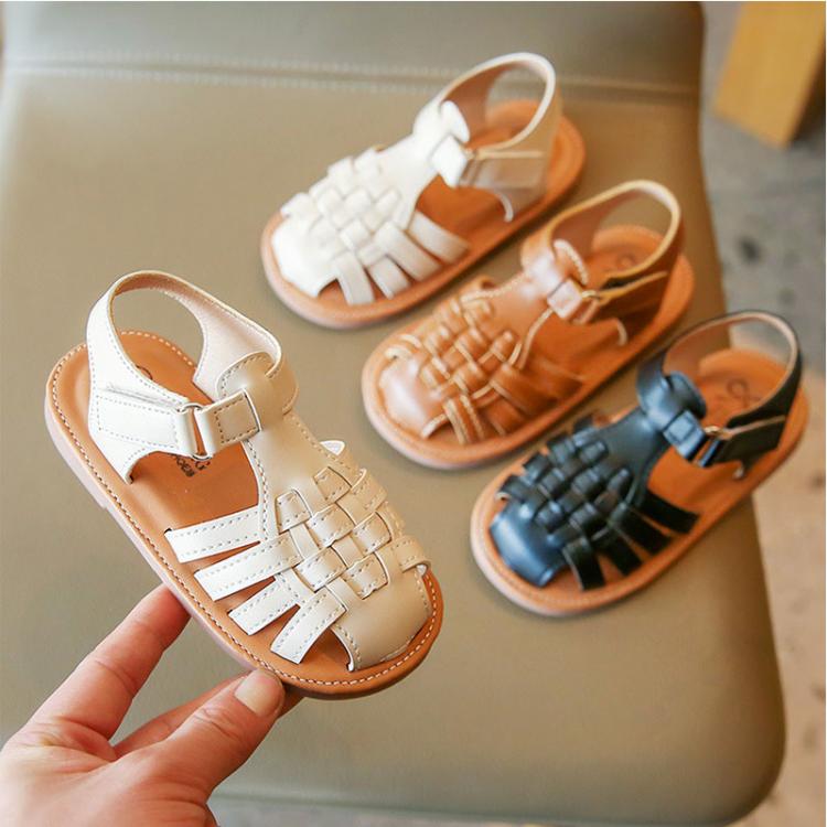 ועוד מוצרים שווים ♥️ Babyies and mommy shop נעלי תינוקות  סנדלי בנות קלועות דמוי עור - סנדלים לילדים